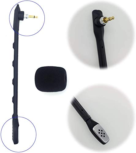 sciuU Boom Mic Mikrofon Kompatibel mit Astro Gaming A40 TR Gaming-Headset, A40 Astro Audio V2 für PS4 Xbox Nintendo Switch Computer PC, 3,5 mm Buchse mit Geräuschunterdrückung Bild 4
