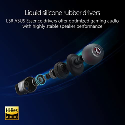 ASUS ROG Cetra II Core In-Ear-Gaming-Kopfhörer (3,5-mm-Stecker, kompatibel mit PCs, Notebooks, Mobiltelefonen, ROG Phone 5, PlayStation 5, Xbox Series X/S und Nintendo Switch), Schwarz, Einheitsgröße Bild 5