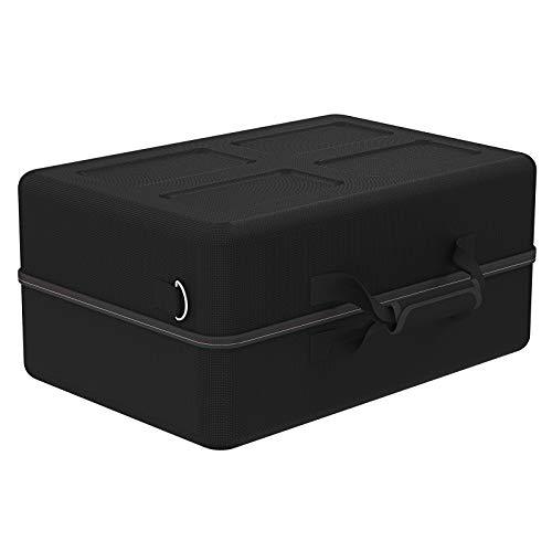 Geekria UltraShell Case for PS5 Console Dual Controller, Replacement Protective Hard Shell Travel Carrying Case with Room for PlayStätion 5 Games, Gaming Headset, Accessories (Black) Bild 4