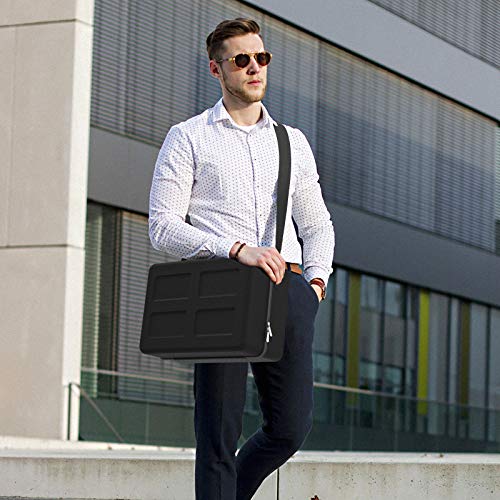 Geekria UltraShell Case for PS5 Console Dual Controller, Replacement Protective Hard Shell Travel Carrying Case with Room for PlayStätion 5 Games, Gaming Headset, Accessories (Black) Bild 6