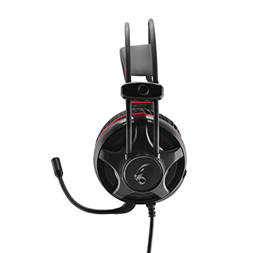 MediaRange MRGS300 Gaming 5.1 Surround Headset mit Kabel schwarz/rot einheitlich Bild 4