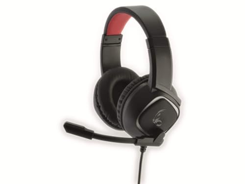 MediaRange MRGS301 Gaming 7.1 Surround Headset mit Kabel schwarz/rot einheitlich Bild 1
