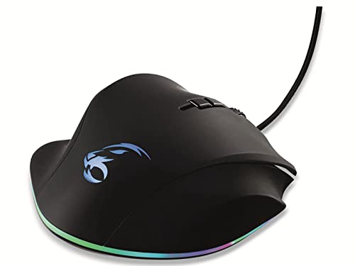 MediaRange Gaming Series kabelgebundene 8-Tasten Gaming-Maus mit optischem Sensor und RGB Hintergrundbeleuchtung, schwarz Bild 4