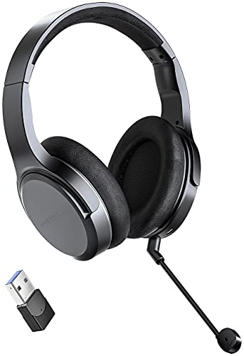 auvisio Gaming Headset: Digitales Funk-Headset mit abnehmbarem Mikrofon, 8 Std. Laufzeit, USB (Over Ear, Stereo, bugel) Bild 3