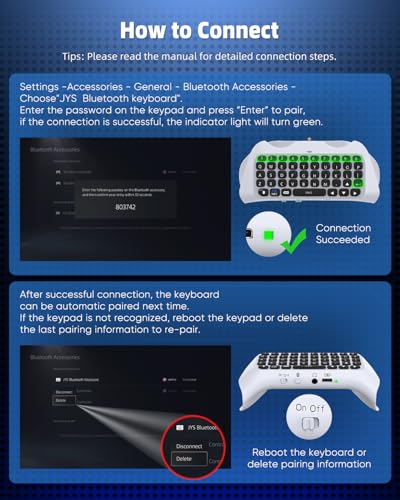 Wireless Controller Tastatur für PS5 Pro Slim, Bluetooth 3.0 Mini Portable Gamepad mit eingebautem Lautsprecher Audio Jack für Playstation 5 Voice Chat Board für Messaging und Gaming Live Chat Bild 5