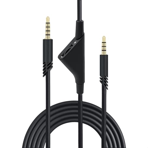 Mcbazel Ersatz-Audio-Aux-Kabel mit Lautstärkeregler für Astro A10/A30/A40 Headset PS5/PS4/Xbox One/Serie S/X/PC/Smartphone über eine 3,5-mm-Buchse - 2m Bild 1