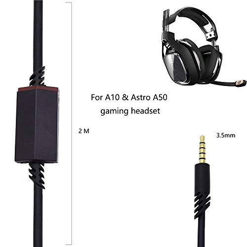 Adhiper A40 Ersatzkabel für Astro A10/A40/A50, funktioniert auch mit A40 TR Gaming-Headset, Xbox One PS4 Gozahad Controller (2 m) Bild 4