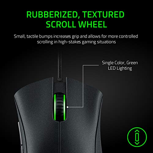 Razer DeathAdder Essential (2021) - Kabelgebundene Gaming-Maus mit Optischem Sensor mit 6400 DPI (5 programmierbare Tasten, Ergonomischer Formfaktor, 10 Millionen Klicks Lebensdauer) Schwarz Bild 5