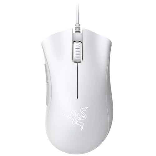 Razer DeathAdder Essential (2021) - Kabelgebundene Gaming-Maus mit Optischem Sensor mit 6400 DPI (5 programmierbare Tasten, Ergonomischer Formfaktor, 10 Millionen Klicks Lebensdauer) Weiß Bild 1