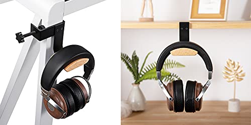 GGF Kopfhörer Halter Kopfhörer Ständer mit 6cm Breiter Kopfstütze aus Buche Headset Halterung Verstellbar Gaming Headset Ständer Bild 4