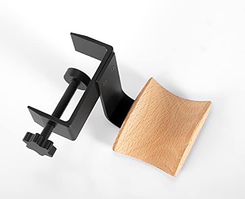 GGF Kopfhörer Halter Kopfhörer Ständer mit 6cm Breiter Kopfstütze aus Buche Headset Halterung Verstellbar Gaming Headset Ständer Bild 5