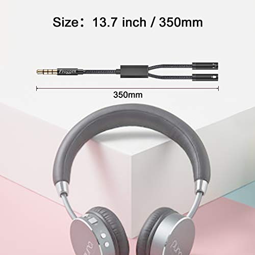 Kopfhörer Adapter Splitter, 3.5mm Stecker auf Doppel 3.5mm Klinkenstecker (Headset und Mikrofon) Y Splitter Kabel für Gaming Headset, PS4, Xbox One, Handy und Laptop Bild 7