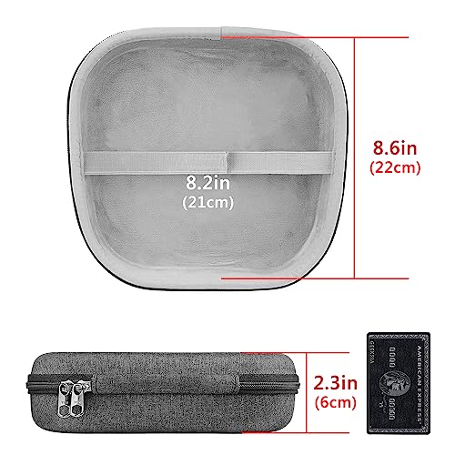 Geekria Shield Kopfhörer-Hülle kompatibel mit JBL Quantum One Gaming, Quantum 600, Quantum 800, Quantum 300 Hülle, Ersatz Hartschale Reisetasche mit Kabelaufbewahrung (Grau) Bild 4