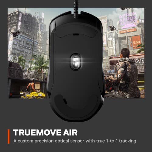 SteelSeries Rival 5 Kabelgebunden Gaming-Maus Optisch Ergonomisch, Beleuchtet Schwarz, Grau 62551 Bild 4