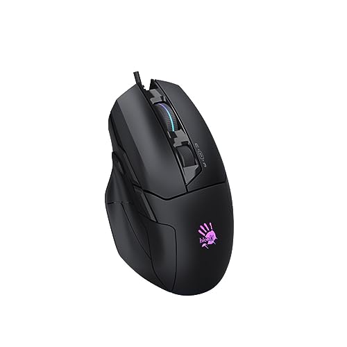 Bloody W70 Max 10000 CPI 8-Tasten Optische RGB-UC3&4 Aktiv Verkabelt Schwarz Gaming Maus Bild 2