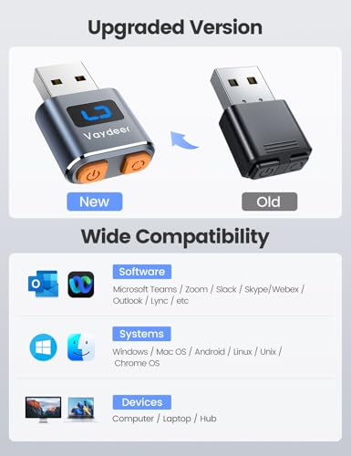 VAYDEER Maus Jiggler USB – Mini Mausbeweger aus Aluminium, Plug & Play, 100 % unauffindbar, 3 zufällige Bewegungsmuster, verhindert Bildschirmsperre im Home Office Bild 6