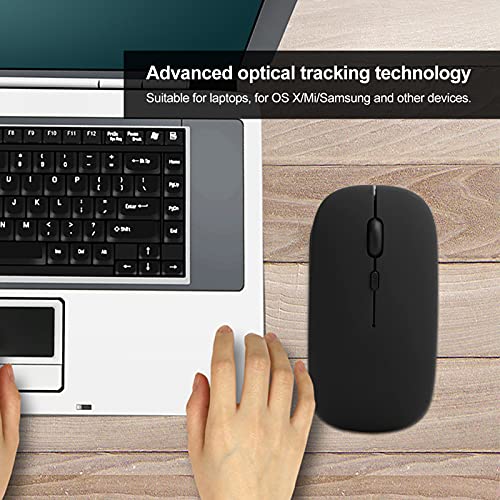PUSOKEI Drahtlose Bluetooth-Maus, Bluetooth5.0 Ultra-Silent-Computermaus für Laptops/Tablets, Einstellbare DPI 800/1200/1600, 10-Meter-Fernübertragung Bild 2