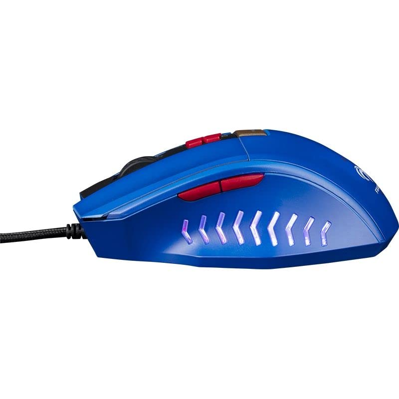 Konix FFF Gaming-Maus für PC - LED-DPI-Anzeige - Fensterwechsel-Taste - USB-Anschluss - 1,8 m Kabel - Blau Bild 3