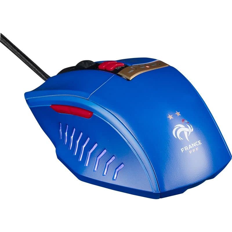 Konix FFF Gaming-Maus für PC - LED-DPI-Anzeige - Fensterwechsel-Taste - USB-Anschluss - 1,8 m Kabel - Blau Bild 4