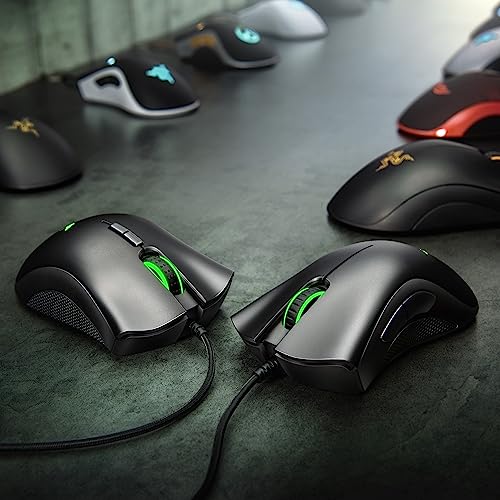 Razer DeathAdder Essential Gaming-Maus, optischer Sensor, 6400 DPI, 5 programmierbare Tasten, mechanische Schalter, gummierte Griffe, Mercury White Bild 7