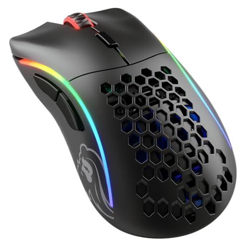 GLORIOUS Gaming Model D Wireless Souris de jeu sans fil - Superlégère, 69 g, sans fil 2,4 GHz sans Latence, jusqu’à 71 h de Batterie, RGB, capteur BAMF, ergonomique, 6 boutons - Noir mat Bild 1