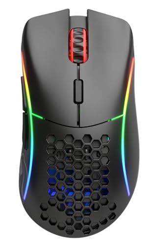 GLORIOUS Gaming Model D Wireless Souris de jeu sans fil - Superlégère, 69 g, sans fil 2,4 GHz sans Latence, jusqu’à 71 h de Batterie, RGB, capteur BAMF, ergonomique, 6 boutons - Noir mat Bild 2