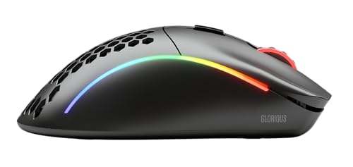 GLORIOUS Gaming Model D Wireless Souris de jeu sans fil - Superlégère, 69 g, sans fil 2,4 GHz sans Latence, jusqu’à 71 h de Batterie, RGB, capteur BAMF, ergonomique, 6 boutons - Noir mat Bild 5