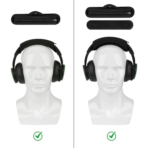 Geekria Medium Kühlgel-Hook-and-Loop Stirnband-Überzug + Pad-Set Schutz, werkzeuglos, kompatibel mit HyperX, Turtle Beach, Razer, SteelSeries, Logitech, Corsair Headsets Bild 2