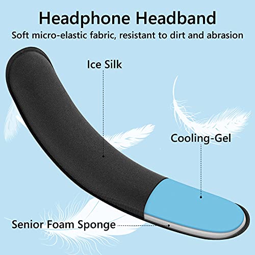 Geekria Medium Kühlgel-Hook-and-Loop Stirnband-Überzug + Pad-Set Schutz, werkzeuglos, kompatibel mit HyperX, Turtle Beach, Razer, SteelSeries, Logitech, Corsair Headsets Bild 5