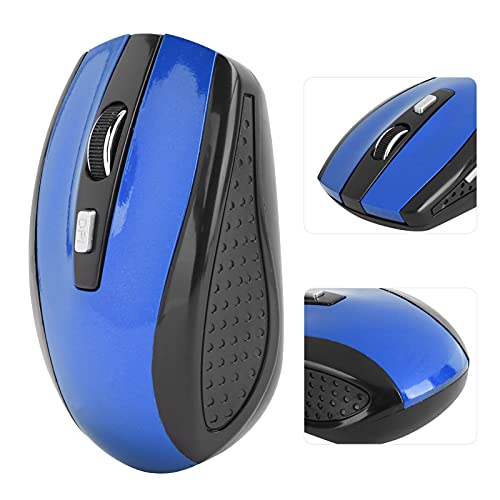 ciciglow Drahtlose Maus, Silent Mouse 2.4G Tragbare Mobile Optische Maus mit USB-Empfänger Einstellbare DPI für Gaming-Zubehör für Notebooks(Blau) Bild 7