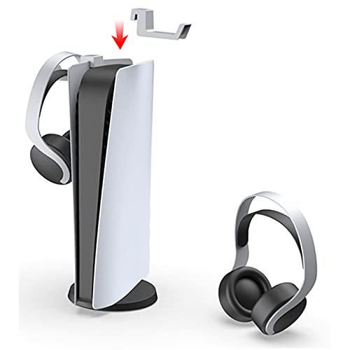 Gamer Gear Universal Controller Headset Halterung Kompatibel mit PS5 Konsole, Wandhalterung für PS5 Controller Remote & Pulse 3D Headset Kopfhörer Halter Zubehör Bild 2