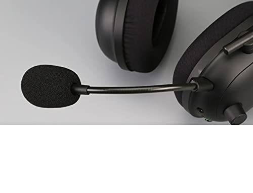 Mikrofon für Razer BlackShark V2 Pro Wireless Gaming Headset und Razer BlackShark V2 Gaming Headset (Schwarz mit Mic Cover Foam) Bild 4