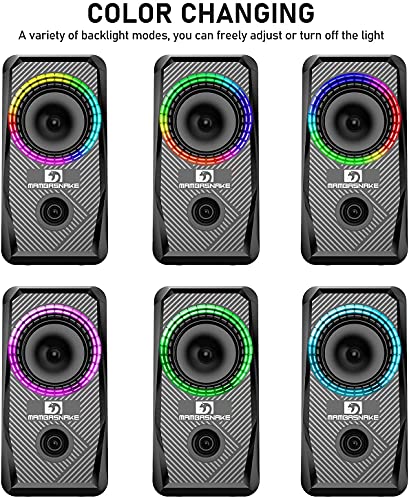 Vereinigtes Königreich-UK Layout verdrahtet 104 Key Gaming-Tastatur-Maus-Kopfhörer-Lautsprecher 5 in 1 Combo Multi RGB-Hintergrundbeleuchtung Einstellbar 2400DPI-Maus Great Mousepad wasserdicht Bild 6
