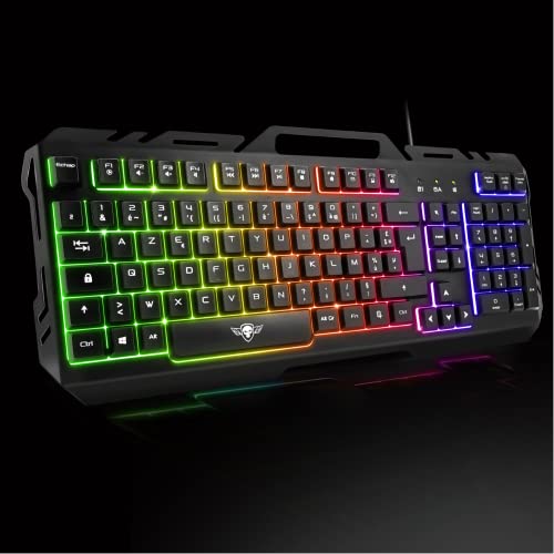 SPIRIT OF GAMER 4-in-1 Pro-MKH5 Gaming Pack - Azerty Anti-Ghosting RGB Gamer-Maus 7 Tasten 6400 DPI, Gaming-Headset, Anti-Drop-Matte für PC, PS4, PS5, Xbox One, Mac Bild 2
