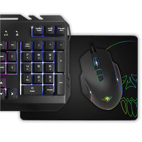 Spirit of Gamer - Pro-MK5 3-in-1-Gaming-Paket – Gaming-Tastatur RGB Anti-Ghosting – Gaming-Maus 7 Tasten RGB 3200 DPI – rutschfeste Matte – kompatibel mit PC/PlayStation/Xbox Bild 2