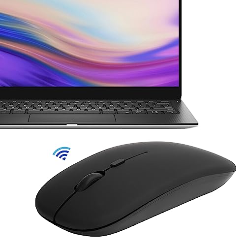 Drahtlose Maus, Mute Black Bluetooth-Computermäuse, Ultradünne Gaming-Büromaus für Laptops Tablets Bild 2