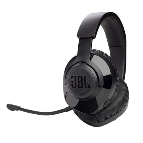 JBL Quantum 350 Over-Ear Gaming Headset – Wireless 2.4 GHz und USB-C-Anschluss – Mit abnehmbarem Boom Mic und QuantumSurround Sound – Schwarz Bild 3