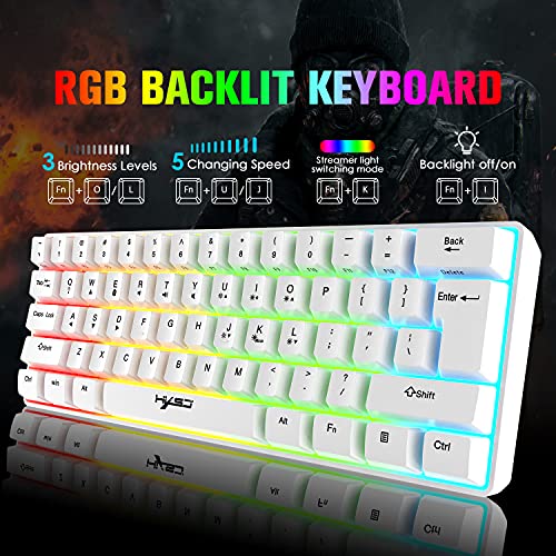 Mechanical Gaming Wireless Keyboard Bluetooth 5.0/2.4G USB-Dual-Modus 2200 MAH RGB-LED-Hintergrundbeleuchtung Kompakte vollständige Anti-Ghosting-Schlüssel Wireless Gaming-Maus 750 mAh leicht Bild 5