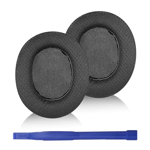 Adhiper Arctis Pro Ohrpolster/Ear Cushion/Ohrpolster/Ersatz-Ohrpolster Memory-Schaum Protein Leder-Ohrpolster Kompatibel mit SteelSeries Arctis Pro 7 5 3 Gaming-Headset (schwarz) Bild 1