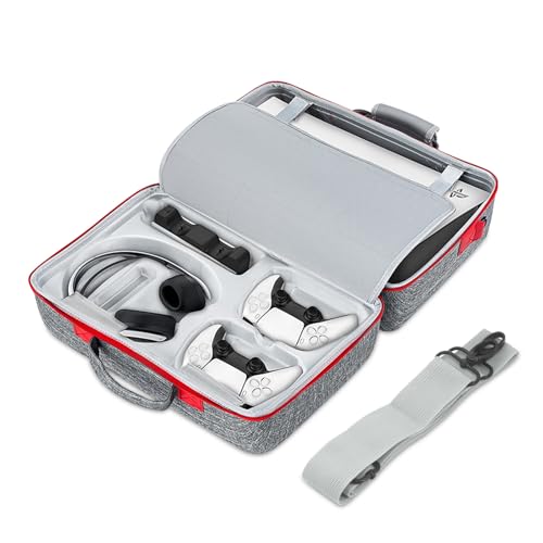 Yuhtech Reisetasche für PS5-Konsole, Aufbewahrungstasche für PS5 Controller, Gaming-Headset und Gaming-Zubehör Bild 1