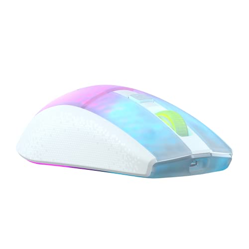 Roccat Burst Pro Air - leichte, symmetrische, kabellose, optische RGB-Gaming-Maus mit Optical Owl-Eye Sensor mit 19.000 DPI, optischen Tasten-Switches, Titan Mausrad, 81 Gramm Gewicht, weiß Bild 3