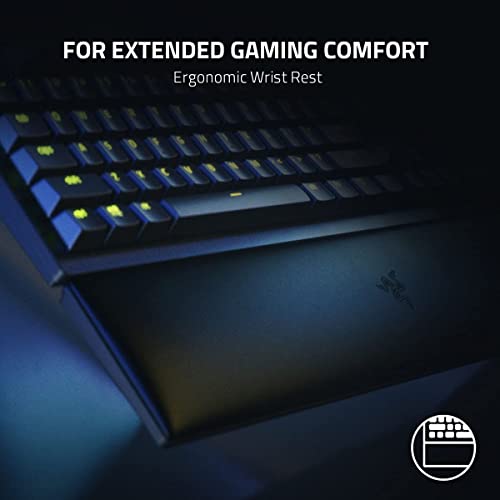 Razer Huntsman V2 Tenkeyless (Red Switch) - Optische Gaming-Tastatur ohne Ziffernblock (Lineare Optische Switches, Doubleshot PBT-Tastenkappen, Handballenauflage) QWERTY US-Layout | Schwarz Bild 5