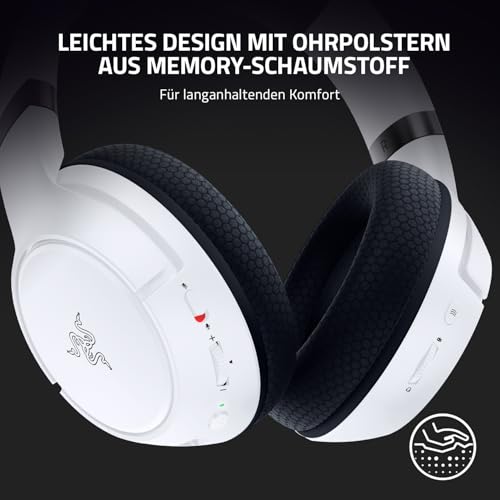 Razer Kaira - Kabellose Gaming Kopfhörer für Xbox Series X (Triforce Titanium 50mm Treiber, HyperClear Cardioid Mikrofon, Xbox Wireless, Windows Sonic) Mercury Weiß Bild 4