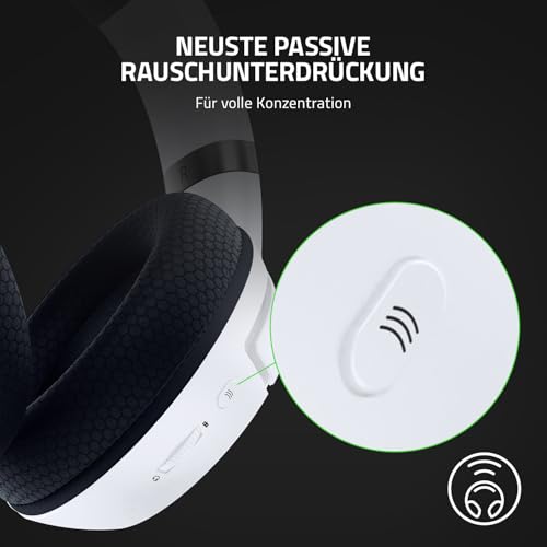 Razer Kaira - Kabellose Gaming Kopfhörer für Xbox Series X (Triforce Titanium 50mm Treiber, HyperClear Cardioid Mikrofon, Xbox Wireless, Windows Sonic) Mercury Weiß Bild 5