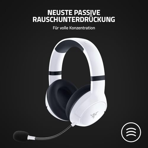 Razer Kaira - Kabellose Gaming Kopfhörer für Xbox Series X (Triforce Titanium 50mm Treiber, HyperClear Cardioid Mikrofon, Xbox Wireless, Windows Sonic) Mercury Weiß Bild 6