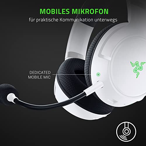 Razer Kaira Pro für Xbox - Kabelloses Headset für Xbox Series X|S (TriForce Titanium 50mm Treiber, HyperClear Supercardioid Mikrofon, Dediziertes Mikrofon) Mercury Weiß Bild 4