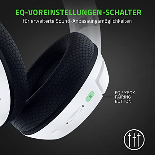Razer Kaira Pro für Xbox - Kabelloses Headset für Xbox Series X|S (TriForce Titanium 50mm Treiber, HyperClear Supercardioid Mikrofon, Dediziertes Mikrofon) Mercury Weiß Bild 6