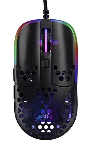 Xtrfy MZ1, Ultraleichte Kabelgebundene Gaming-Maus, Pixart 3389 Sensor, Einzigartige Form für Optimales Zielen, Einstellbare RGB-Beleuchtung, Zy’s Rail Edition Bild 2