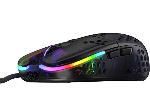 Xtrfy MZ1, Ultraleichte Kabelgebundene Gaming-Maus, Pixart 3389 Sensor, Einzigartige Form für Optimales Zielen, Einstellbare RGB-Beleuchtung, Zy’s Rail Edition Bild 5