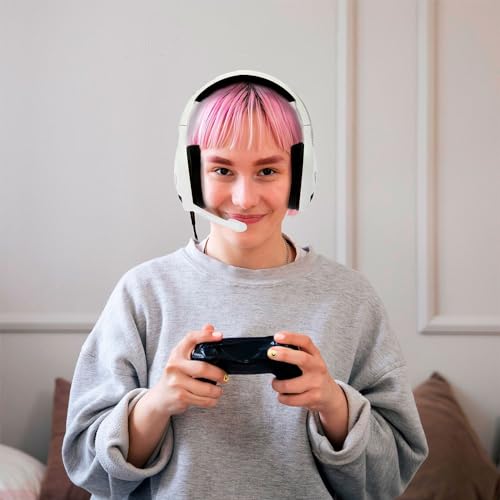 Phoenix Gaming-Headset PS5, einziehbares Mikrofon, Rauschunterdrückung, Schaumstoffpolster mit hoher Dichte, RGB-Beleuchtung, kompatibel mit PC, PS4, Xbox X, Xbox S, Nintendo, Laptop (weiß) Bild 2
